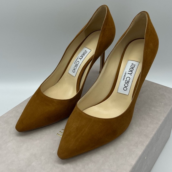 ❌SOLD❌Authentic Brand new Jimmy Choo suede leather Romy 85mm - Picture 3 of 15